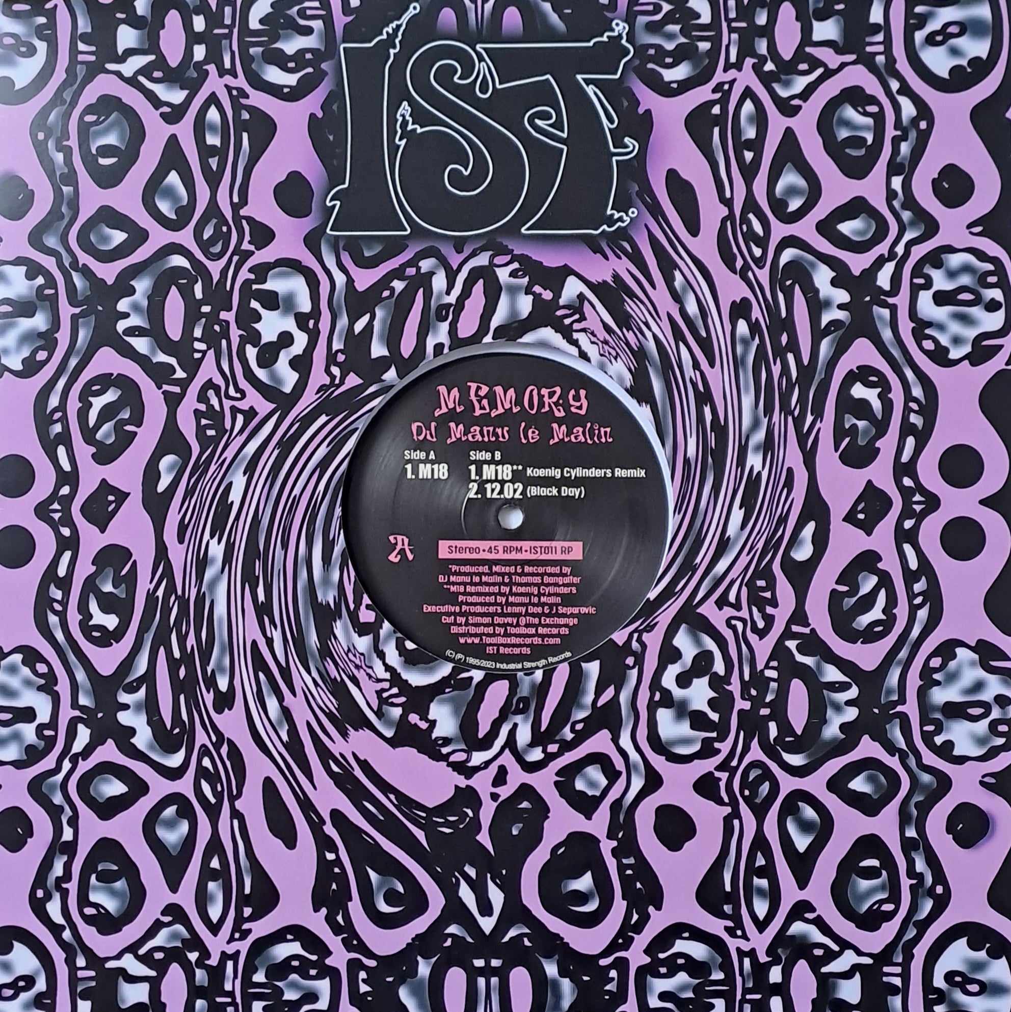 IST 11 RP2023 Noir (dernières copies en stock) - vinyle hardcore